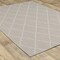 Homeroots 7 x 9 ft. Gray & Ivory Trellis Indoor & Outdoor Area Rug 389550 - alternate 3